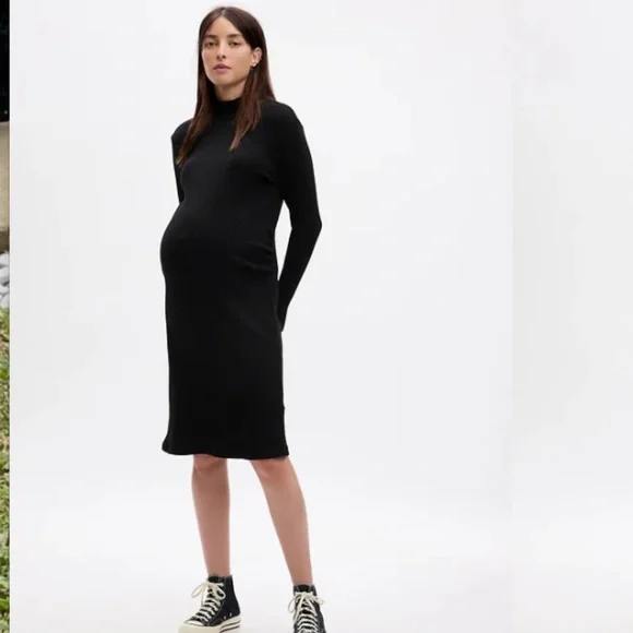 Maternity Clothing Black Mock Neck Sweater Dress GAP Dresses Nwt Gap Maternity Rib Midi Sweater Dress Maternity Clothing Black Mock Neck Sweater Dress GAP Dresses Nwt Gap Maternity Rib Midi Sweater Dress